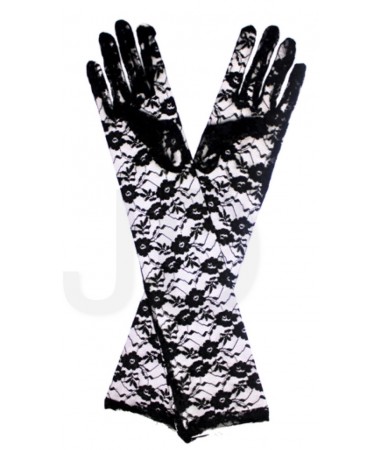 Gloves long lace Black BUY